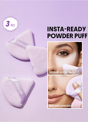 Набор спонжей для пудры sheglam insta-ready powder puff - mauve purple (00007)