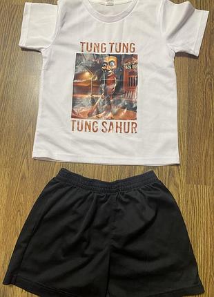 Футболка " tung tung sahur " для мальчика 6-8лет