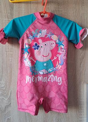 Купальник детский peppapig на возраст 1-2 года