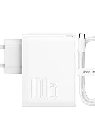 Адаптер сетевой baseus type-c to type-c cable gan5 pro fast charger |1usb/1type-c, pd/qc, 100w/3a| (ccgp090202)