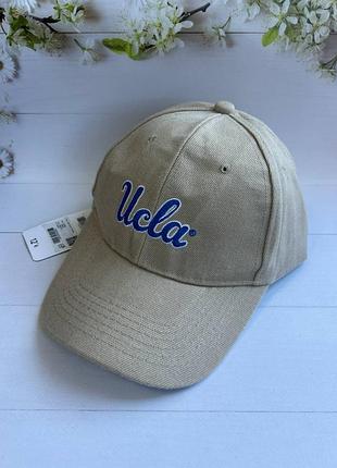 Кепка бейсболка бежевая ucla, размер one size (с регулятором)