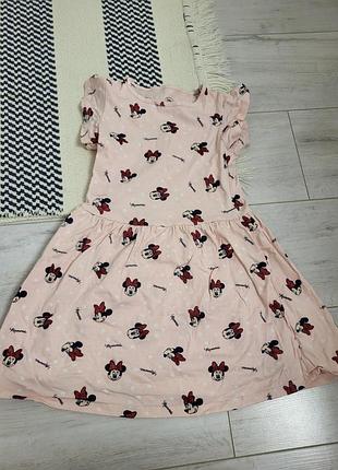 Летнее платье c&amp;a minnie mouse, 122