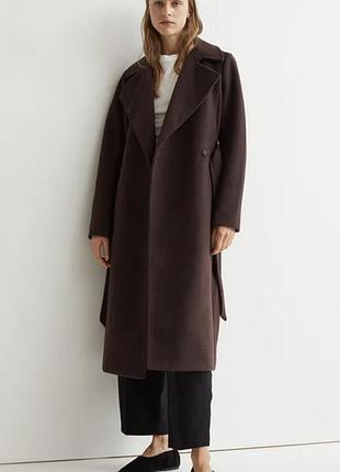 Шоколадне пально h&m