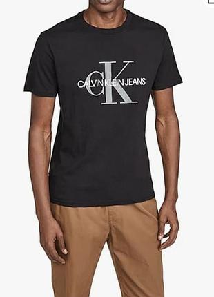 Футболка хлопковая длинная мужская calvin klein 282414262 l черная