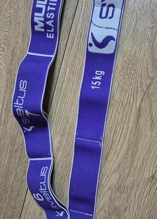 Еспандер для фітнесу sveltus multi elastiband 15 кг, фіолетовий