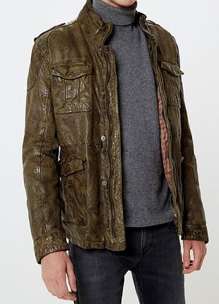 Кожаная куртка pepe jeans.