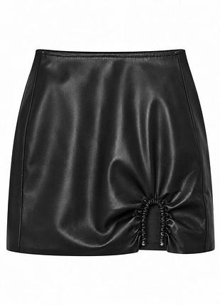 Шкіряна спідниця zara