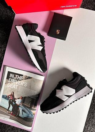 New balance 327 black white