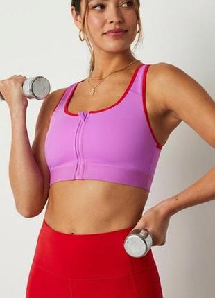 Спортивный женский топ на молнии fabletics s