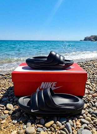 Шльопанці nike calm slide унісекс/ чорні шльопанці найк