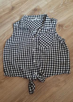 Рубашка-блуза 100% вискоза h&amp;m