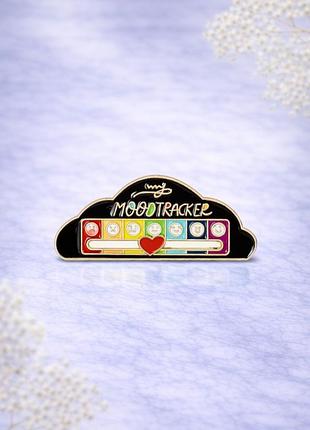 Брошь “my mood tracker” с подвижным индикатором настроения