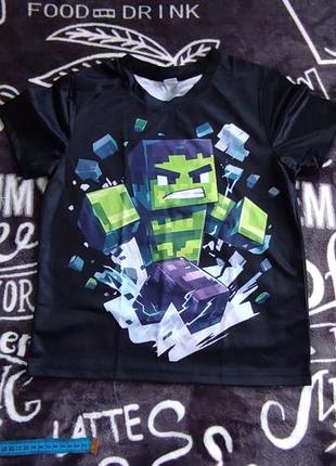 Футболка minecraft на 130 см