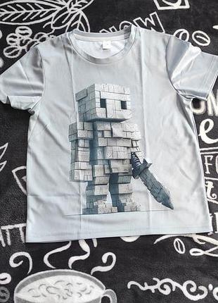 Футболка minecraft 
130 см рост