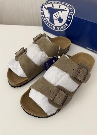 Замшеві шльопанці тапки birkenstock arizona 42 43 розмір