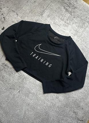 Жіночий вкорочений світшот nike training dri-fit