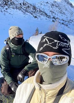 Шапка arc’teryx чорна оригінальний стиль beanie унісекс