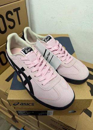 Кроссовки asics черный+розовый