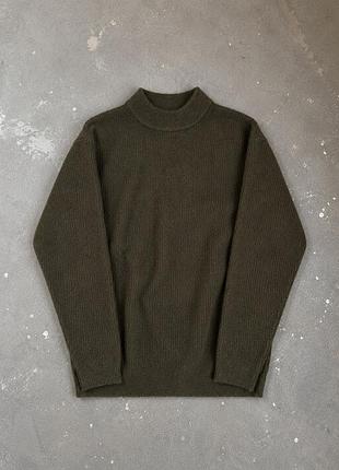 Чоловічий светр  шерстяний men souffle yarn middle gauge