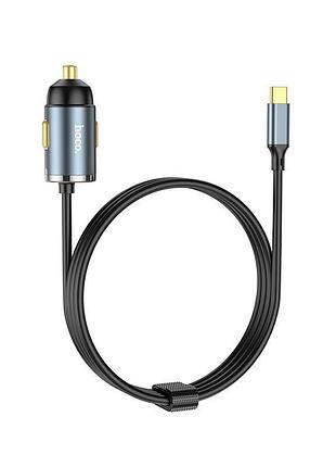 Адаптер hoco type-c to type-c charger nz7 |1usb, 20w/3a, pd/qc| gray