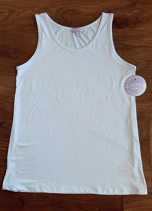 Женская белая майка feathers maternity