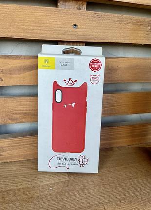 Стильний чохол baseus devil для iphone x / xs (5.8”) 4
