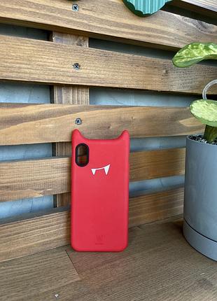 Стильний чохол baseus devil для iphone x / xs (5.8”) 6