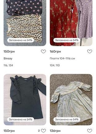 Плаття h&m 104-116 см 2