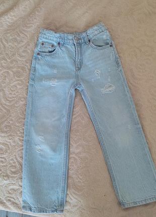Джинсы для девочки зара zara 6-7роков