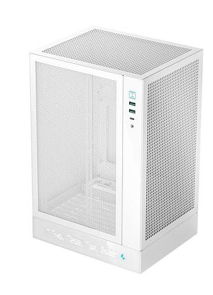 Комп'ютерний корпус deepcool ch170 digital mini-tower mini-itx white без блоку живлення (r-ch170-whnpi0d-g-1)