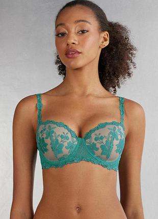 Роскошный бюстгальтер кружево сетка intimissimi