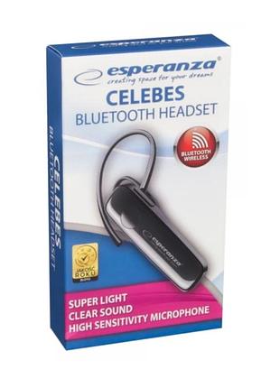 Bluetooth-гарнитура esperanza eh184k до 10м черный