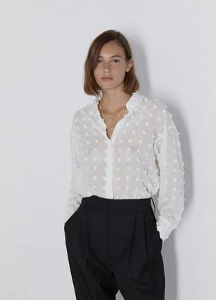 Женская белая блуза zara