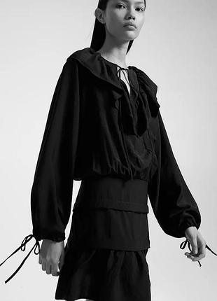Платье мини с рюшами от h&amp;m, платье бохо с воланами hm