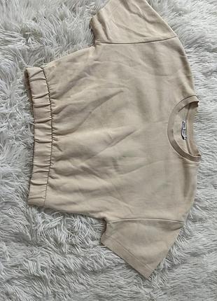 Кофта, жіноча, від zara, бежевий розмір м, катон
