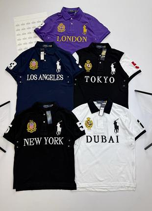 Polo ralph lauren t-shirt dubai new york tokyo los angeles london / поло футболка дубай нью йорк лос анджелес токіо лондон токио ральф лоурен лорен