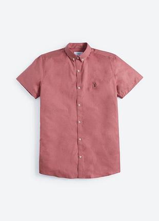 Мужская рубашка next slim fit, размер s ✨