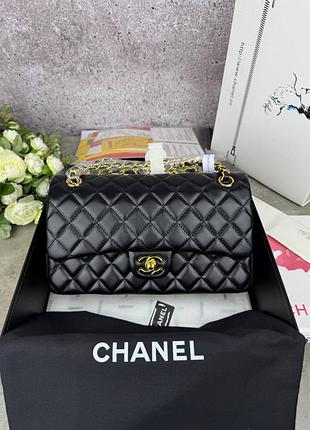 Сумка классика кожаная люкс в стиле chanel❣️❣️❣️