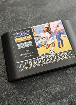 Картридж super kick off (sega mega drive)
