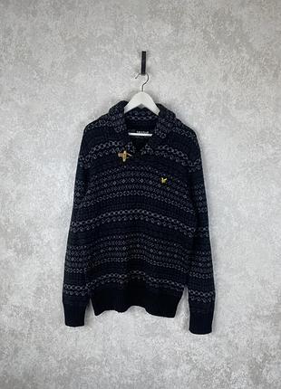 Чоловічий светр lyle & scott в гарному стані, оригінал l