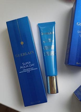 Зволожуючий крем для обличчя - guerlain super aqua-day triple protective shield spf 30