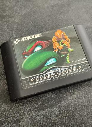 Картридж teenage mutant hero turtles tournament fighters (sega mega drive)