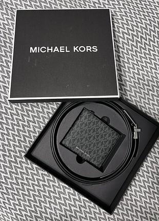 Michael kors гаманець та ремінь комплект