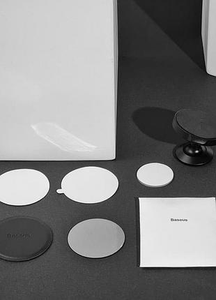 Автодержатель baseus small ears series magnetic suction bracket vertical type/360° black 6