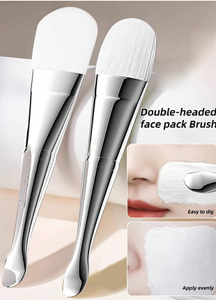 Набор силиконовых кистей для масок (2 шт.) dual-head silicone mask brush (000135)