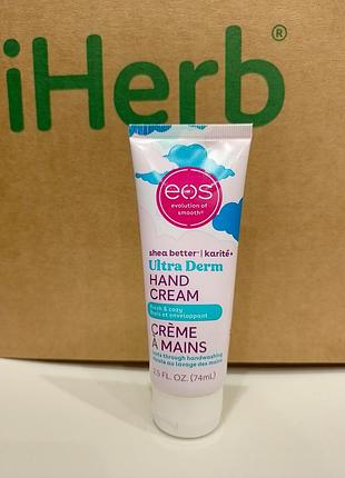 Eos, shea better, ultra derm, крем для рук, ванильный кашемир