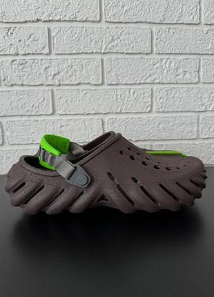 Сабо crocs echo clog coffee/multi - оригинал! размер 43-44 (m10)