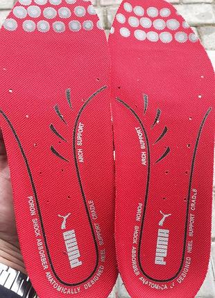Новыестельки — анатомические ортопедические вставки puma evercushion plus красного и серого цвета.еu 44,длина 29,5см.