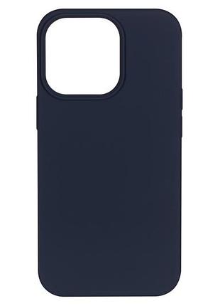 Чехол liquid silicone для iphone 13 pro, цвет северный синий