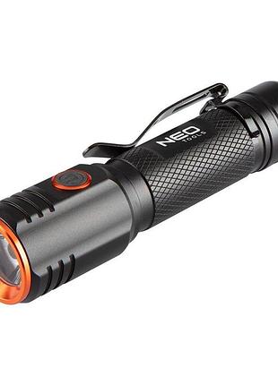 Ручной фонарь neo tools 2200мач/li-ion/20вт/2000лм черный (99-067)
